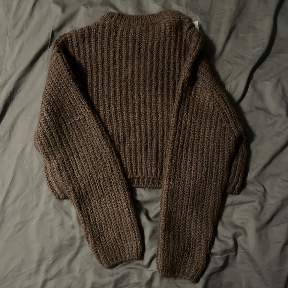 Garage Brown Knit Sweater - Picture 3 of 4